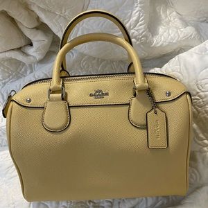 Pastel Yellow Coach Bag